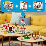 LEGO 71403 Super Mario Abenteuer mit Peach – Starterset, Konstruktionsspielzeug Baubares Spielzeug mit interaktiver Prinzessinnen Figur, Gelber Toad und Lemmy