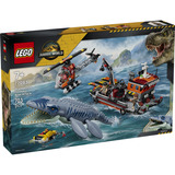 LEGO 77983 Jurassic World Mosasaurier-Angriff auf das Boot, Konstruktionsspielzeug 