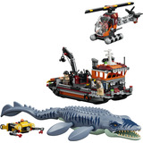 LEGO 77983 Jurassic World Mosasaurier-Angriff auf das Boot, Konstruktionsspielzeug 