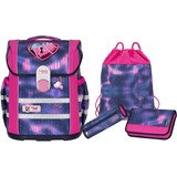 McNeill Ergo MAC Pearl, Schulranzen violett/rosa, 4 teilig