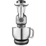 Medion Life 3-in-1 Digitale Küchenmaschine MD18430 grau, 1.200 Watt, 5 Liter Schüssel, inkl. Fleischwolf und Mixeraufsatz