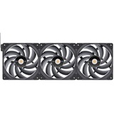 Thermaltake TOUGHFAN EX14 Pro High Static Pressure PC Cooling Fan – Swappable Edition, Gehäuselüfter schwarz, 3-Fan Pack, 140 mm