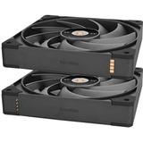 Thermaltake TOUGHFAN EX14 Pro High Static Pressure PC Cooling Fan – Swappable Edition, Gehäuselüfter schwarz, 3-Fan Pack, 140 mm