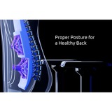 Vertagear Gaming-Stuhl PL4800 schwarz/weiß, ContourMax Lumbar, VertaAir, Hygennx