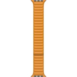 Apple Lederarmband mit Endstück, Uhrenarmband gelb, S/M, Apple Watch (40 mm)