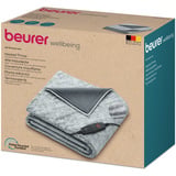Beurer Wärmezudecke HD 75 Nordic Grey Green Planet , Heizdecke grau, 180 x 130 cm