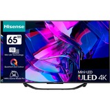 Hisense 65U7KQ, LED-Fernseher 164 cm (65 Zoll), schwarz/anthrazit, UltraHD/4K, Triple Tuner, HDR10+, WLAN, LAN, Bluetooth, 120Hz Panel