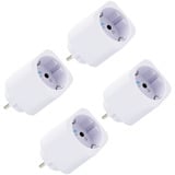 Shelly Plug M Gen3, Schaltsteckdose weiß, 4er Pack