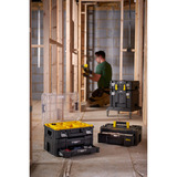 Stanley PRO-STACK Organizer Duo-Pack, Werkzeugkiste schwarz/transparent, 2 Stück