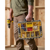 Stanley PRO-STACK Organizer Duo-Pack, Werkzeugkiste schwarz/transparent, 2 Stück