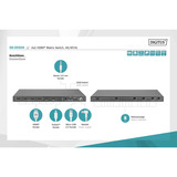 Digitus 4K HDMI Switch, 4x2 grau, 4K/60Hz