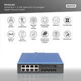 Digitus Industrialler 8 + 4 10G Uplink Port L3 managed Gigabit, Switch 