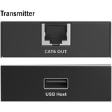 Digitus USB 2.0 CAT Extender-Set, 480 Mbps, 150 Meter, USB-Extender schwarz, Sendeeinheit + Empfängereinheit, 4 Port USB-A