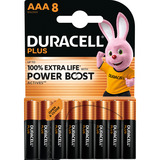 Duracell Plus Alkaline Batterie, Micro AAA LR03 1,5V, Extra Life 8 Stück, AAA (LR03)
