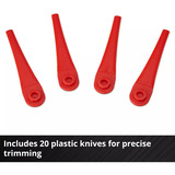 EINHELL Power X-Change Akku-Rasentrimmer GC-CT 18/2411 Li P-Solo, 18Volt rot/schwarz, ohne Akku und Ladegerät