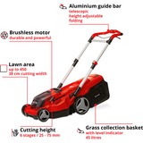 EINHELL Professional Akku-Rasenmäher RASARRO 36/38, 36Volt (2x18V) rot/schwarz, 2x Li-Ionen Akku 4,0Ah