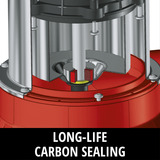 EINHELL Schmutzwasserpumpe GE-DP 7935 N-A ECO, Tauch- / Druckpumpe rot/schwarz, 790 Watt