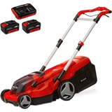 Einhell Akku-Rasenmäher RASARRO 36/38, 36Volt (2x18V) rot/schwarz, 2x Li-Ionen Akku 4,0Ah