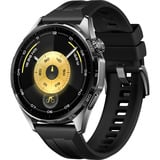 Huawei Watch GT 6 46mm (Atum-B19F), Smartwatch schwarz, schwarzes Fluorelastomerarmband