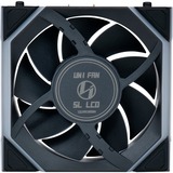 Lian Li UNI FAN SL120 LCD Wireless, Gehäuselüfter schwarz, 120 mm