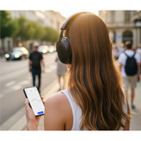 Medion Life HX-1 Plus ANC Over-Ear-Kopfhörer schwarz, Bluetooth, Feed Forward Noise Cancelling
