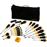 Stanley Schraubendreher-Set, 42-teilig schwarz/gelb, mit Tasche