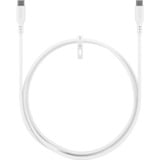 goobay USB 2.0 Silikonkabel weiß, USB-C Stecker > USB-C Stecker weiß, 1,5 Meter, PD 60 Watt