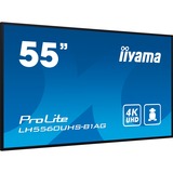 iiyama ProLite LH5560UHS-B1AG, Public Display schwarz (matt), UltraHD/4K, VA, Lautsprecher