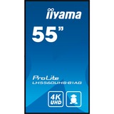 iiyama ProLite LH5560UHS-B1AG, Public Display schwarz (matt), UltraHD/4K, VA, Lautsprecher