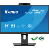 iiyama ProLite XUB2490HSUH-B2, LED-Monitor 60.5 cm (24 Zoll), schwarz (matt), FullHD, IPS, Webcam, Mikrofon, USB-Hub, 100Hz Panel