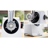 Bosch Fleischwolf MultiPower MFWS420W weiß, 500 Watt, Wurstfüller-Aufsatz
