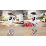Bosch Home Fleischwolf MultiPower MFWS420W weiß, 500 Watt, Wurstfüller-Aufsatz