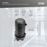 Digitus LWL-Dome Muffe, für 48 Fasern, Gehäuse schwarz