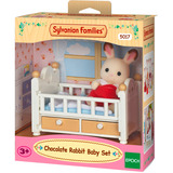 EPOCH Sylvanian Families - Schokoladenhasen Baby mit Babybett, Konstruktionsspielzeug 