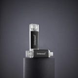 Intenso Twist Line 64 GB, USB-Stick anthrazit/transparent, USB-A 3.2 Gen 1, USB-C 3.2 Gen 1