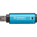 Kingston IronKey Vault Privacy 50 128 GB, USB-Stick hellblau/schwarz, USB-A 3.2 Gen 1