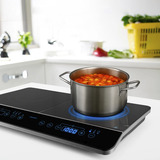Medion LIFE Doppel-Induktionskochplatte MD 15324 schwarz, 3.500 Watt, 2x Ø 20cm