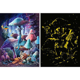 Ravensburger Puzzle Glow in the Dark - Pilze im Mondschein 500 Teile