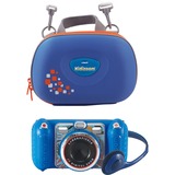 VTech KidiZoom Duo Pro Sommer Bundle, Digitalkamera blau, inkl. Tragetasche