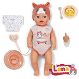 ZAPF Creation BABY born Lena Katze 36cm, Puppe pink