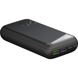 goobay Schnelllade-Powerbank 20.000 mAh schwarz, PD, Quick Charge 3.0, Super Charge