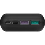 goobay Schnelllade-Powerbank 20.000 mAh schwarz, PD, Quick Charge 3.0, Super Charge