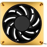 Alphacool Apex Stealth Metal Power 120mm Lüfter 3000rpm, Gehäuselüfter gold/schwarz, 120 mm