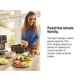 Braun 2-in-1 Heißluftfritteuse MultiFry 5, HF 5054I schwarz, 2.000 Watt, Korb 6,0 Liter