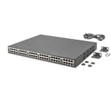 Digitus 24-Port/Ethernet/PoE+ injektor/370W, Switch schwarz, 370W PoE Budget