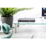 Digitus Universal Docking Station, Dockingstation grau, USB-C, HDMI, Power Delivery