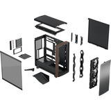 Fractal Design Summit Black TG Light Tint, Tower-Gehäuse schwarz/holz
