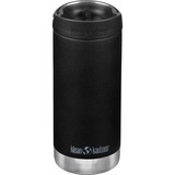 Klean Kanteen Trinkflasche TKWide VI vakuumisoliert, 355ml schwarz (matt), mit schwarzer Café Cap