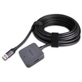 Lindy 4 Port USB 3.0 Hub, USB-Hub grau/schwarz, 5m