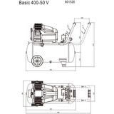 Metabo Basic 400-50 V, Kompressor dunkelgrün/schwarz, 2.500 Watt